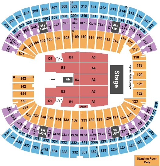 Gillette Stadium George Strait Seating Chart